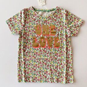NWT Mini Boden One Love Floral Tee 5-6 Years